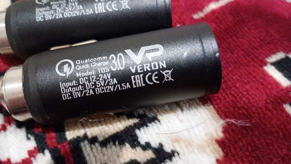 Зарядний пристрій USB у прикурювач 3 Ампери Veron