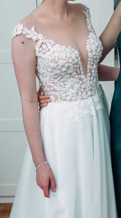 suknia ślubna Ivory S/M piękna i lekka