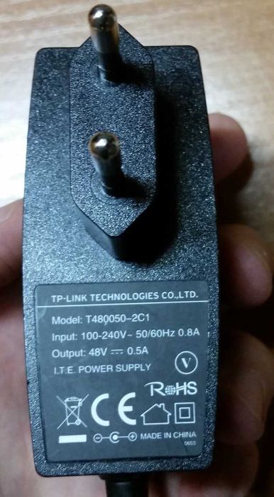 Адаптер Tp-link 48V 0.5A (5.0x1.2 мм); блок питания PoE инжектора