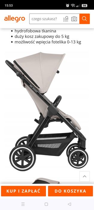 Abc design Avus air pompowane koła na każdy teren  wózek spacerowy