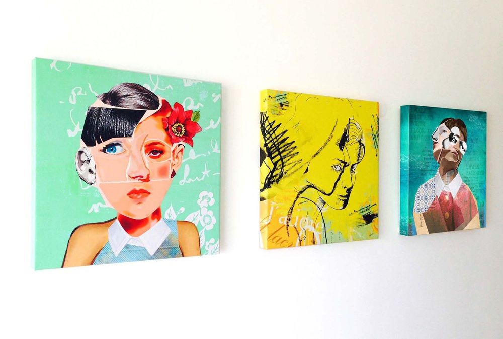 Tela "Many in one" - 50x50cm