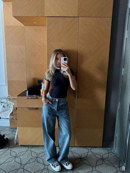 Джинси Zara сині wide leg