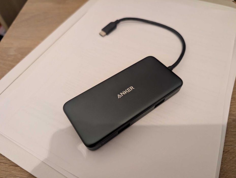 Anker Hub, Stacja dokująca USB-C, HDMI, 2 x USB, SD, microSD, Ethernet