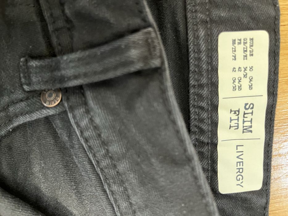 spodnie jeansy  slim fit 50. 34/32 Livergy