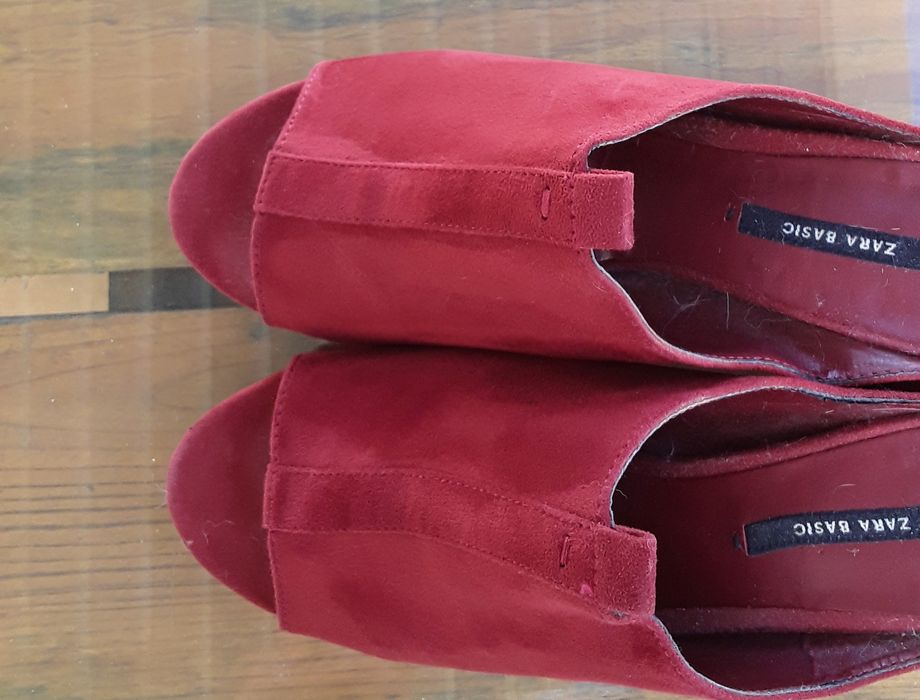 Sapatos/Mules em tom tijolo, 37