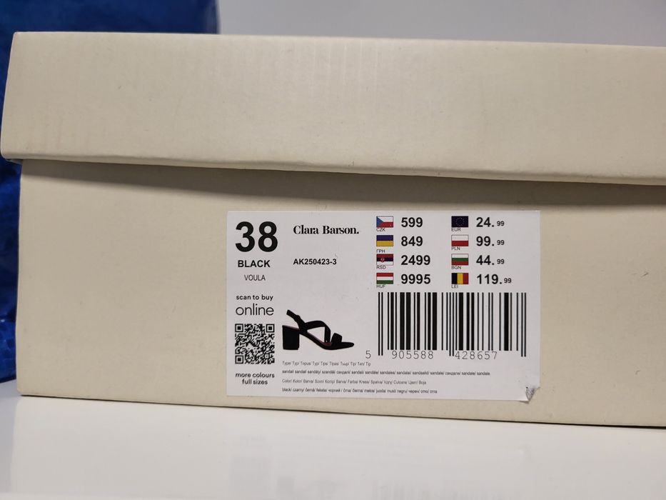 Sandały 38 Clara Barson CCC