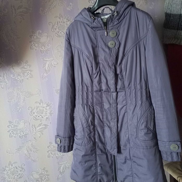 Теплая женская куртка светлого стального  цвета, RENOME Design, p. 52