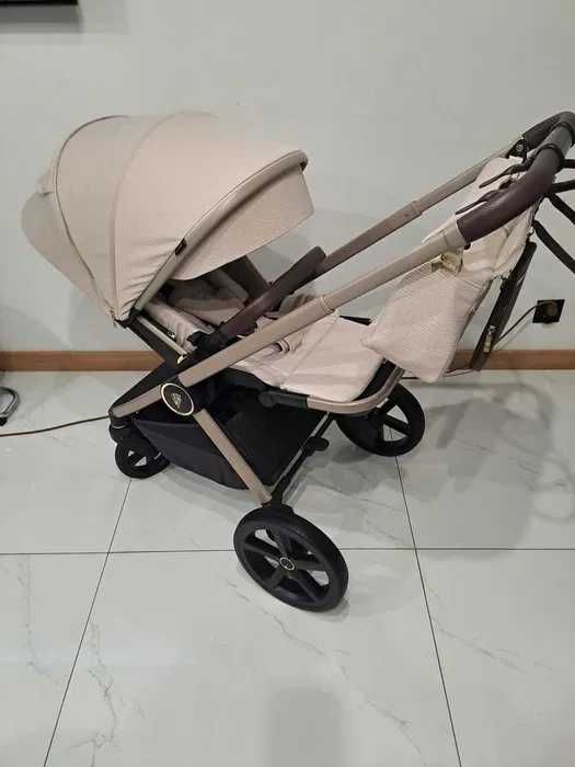 Venicci upline Stone beige + Avionaut pixel pro 2.0 baza Nowy kosz ,daszek ,pałąk