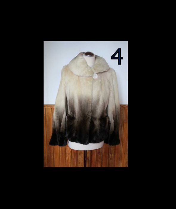 Kurtka z norek Norki cieniowane grzbiety Futro naturalne (4)