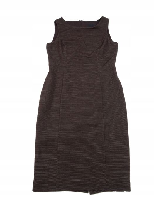 Sukienka dzianinowa midi Betty Jackson Black midi 40 L 12 biurowa
