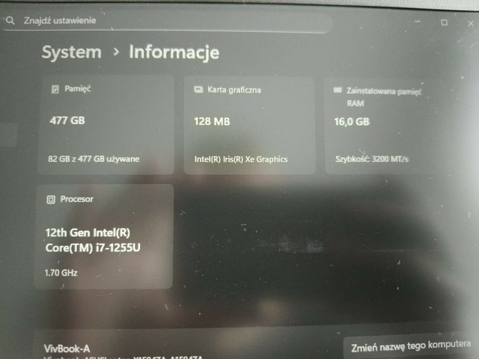 Asus Vivobook 15 A1504Z