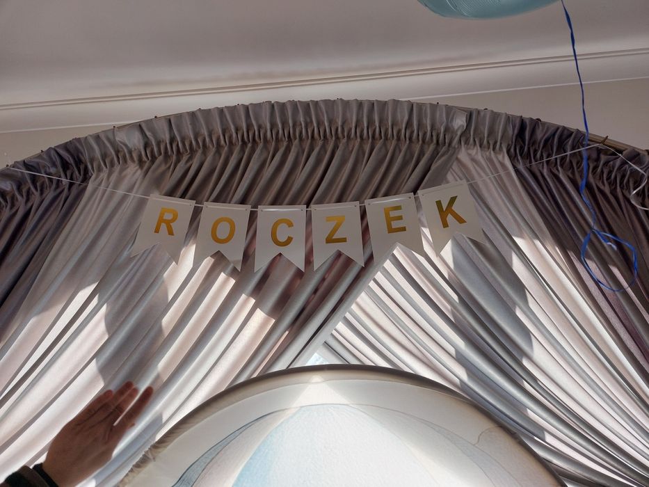 Ścianka roczek rok urodziny