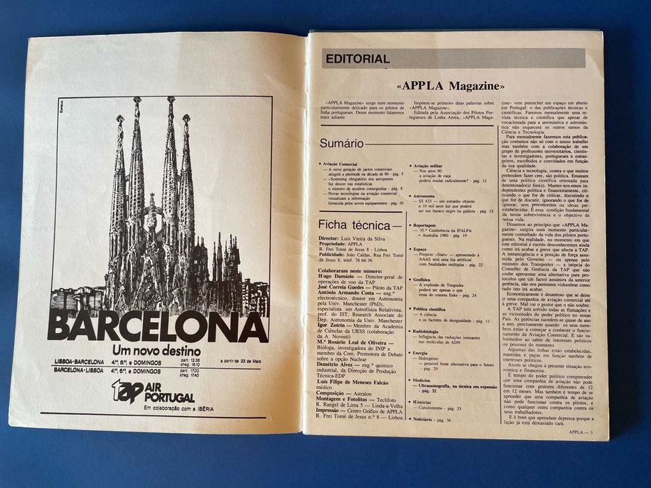 Revistas APPLA - Números 0 e 1 (1980)