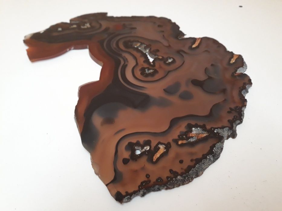 Lâmina de geode de Agata cornalina