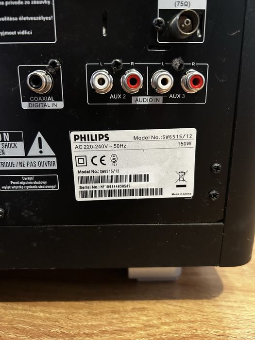 Sub + glosniki philips hts 6515