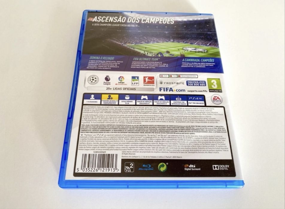 Jogo FIFA 19 para PS4 com selo IGAC
