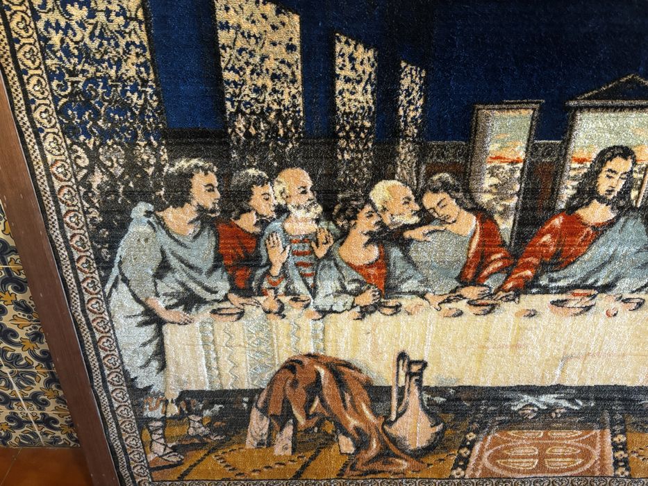 Tapete Ultima ceia enquadrado