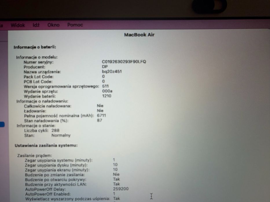 Macbook Air 13” (2017) 256 GB