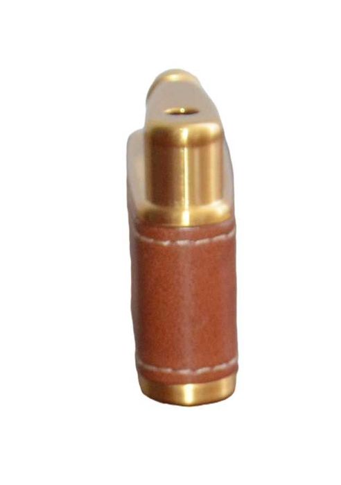 Isqueiro de bolso como novo, forrado a pele