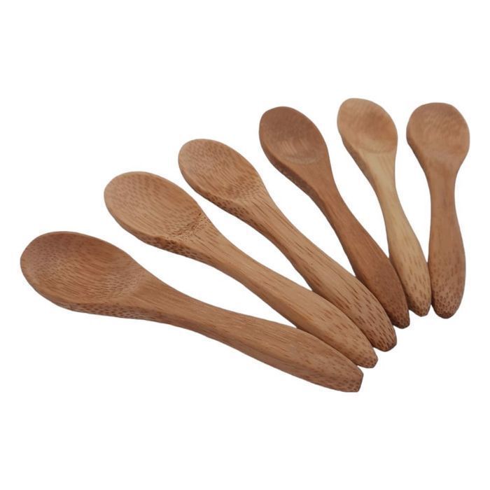Łyżeczki Bambusowe Mini Drewniane 6szt 9x2cm