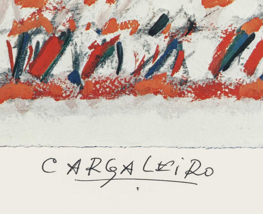 Manuel Cargaleiro - Reprodução Litográfica sobre Papel, "Sem título"