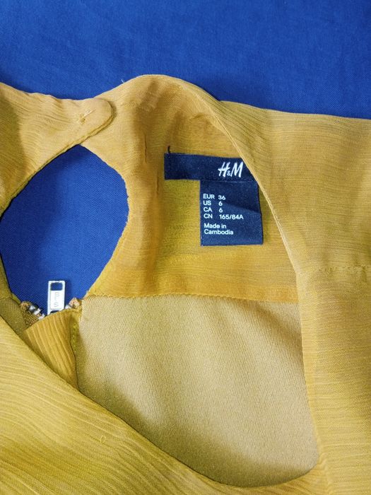 Сукня, плаття H&M гірчичного кольору