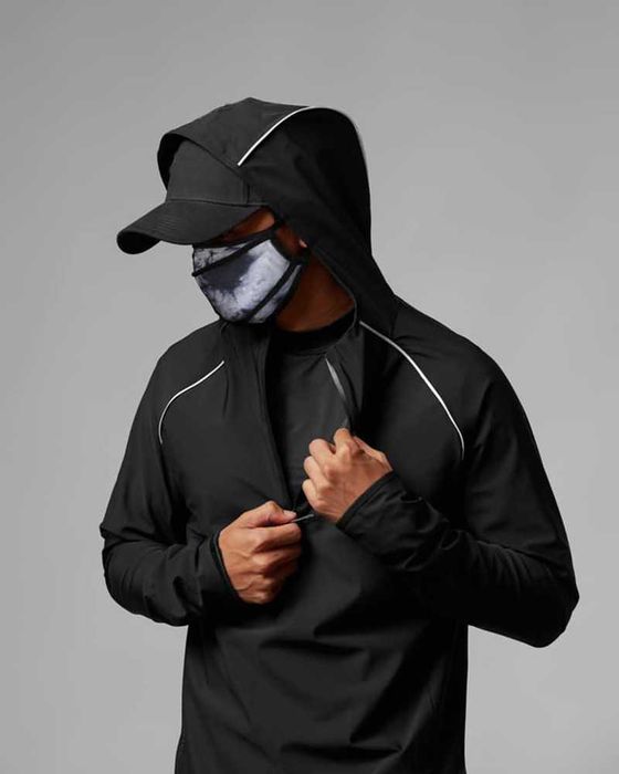 Dres męski black ortalionowy idealny do biegania/fitnessu r.M  #47