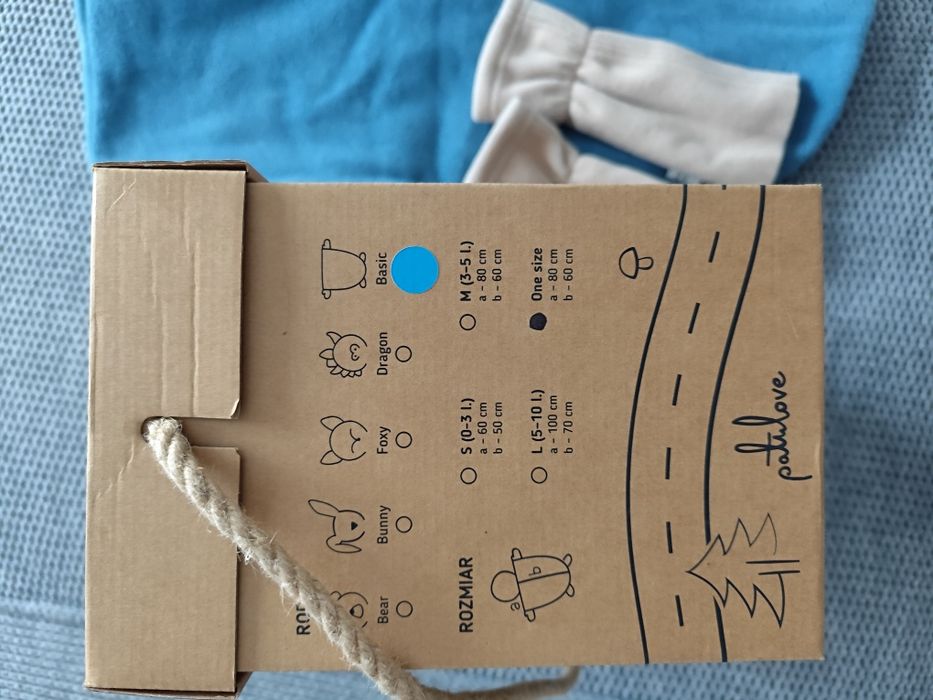 Ponczo Patulove Basic niebieskie