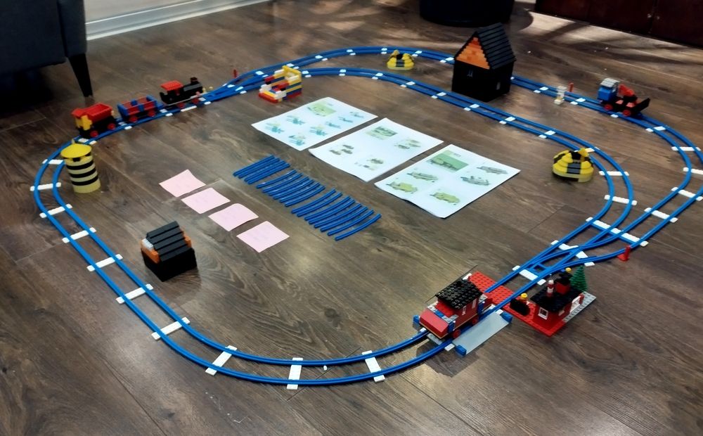 LEGO Vintage Train 146, 154, 181, 183 Lata 70te Retro Old Stare Pociąg