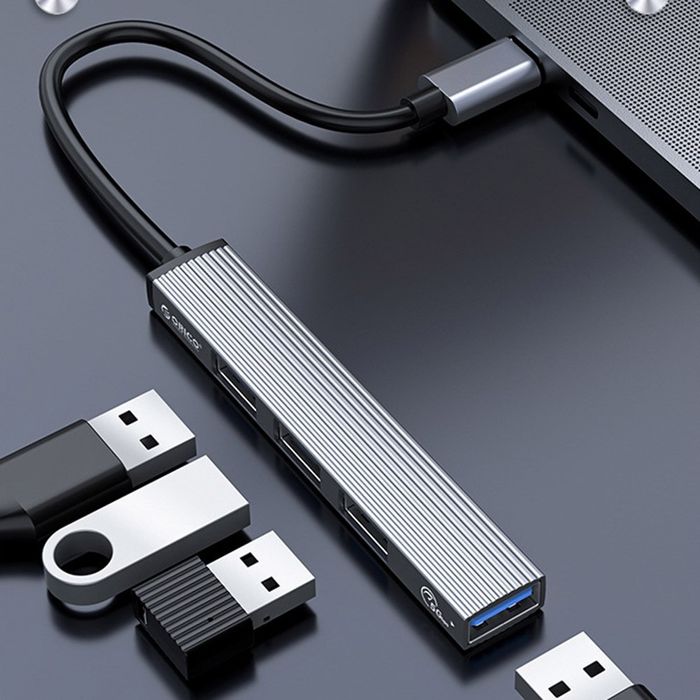 USB хаб Orico 4in1 Hub адаптер концентратор Type-C