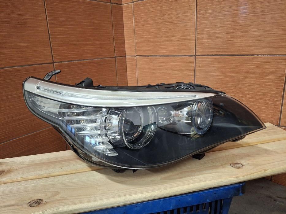 Lampa Prawa Bi xenon E60 LIFT LCI Kompletna