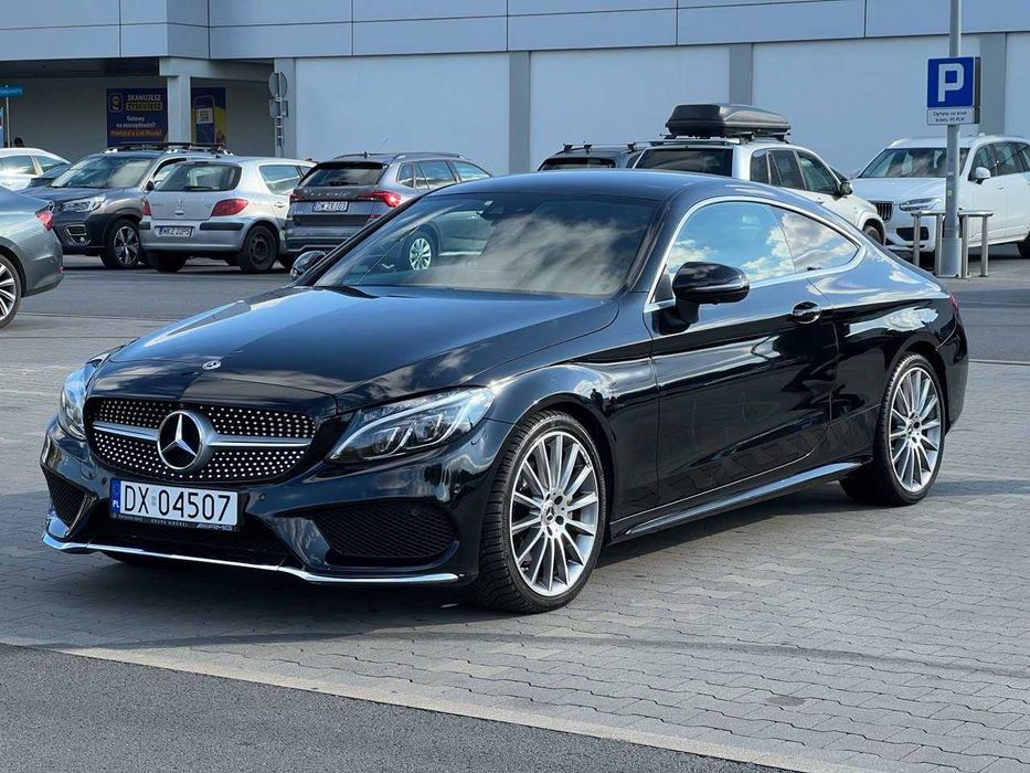 Mercedes-Benz C 220 Coupe AMG | 2.2 Diesel | Automat | 2017 | Kamera 360 | Bogata wersja