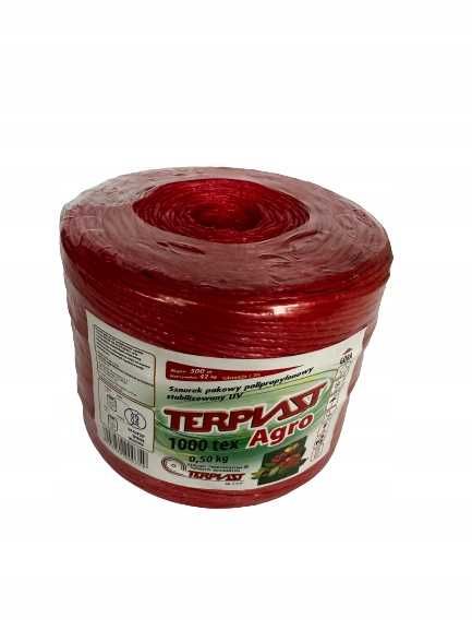 Sznurek ROLNICZO - OGRODNICZY 500M do mocowań mocny 5 kolorów 500 m