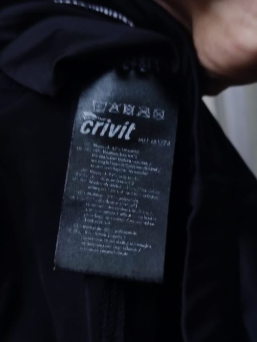 spodenki Crivit M krótkie rowerowe z miękką wkładką pielucha czarne cy