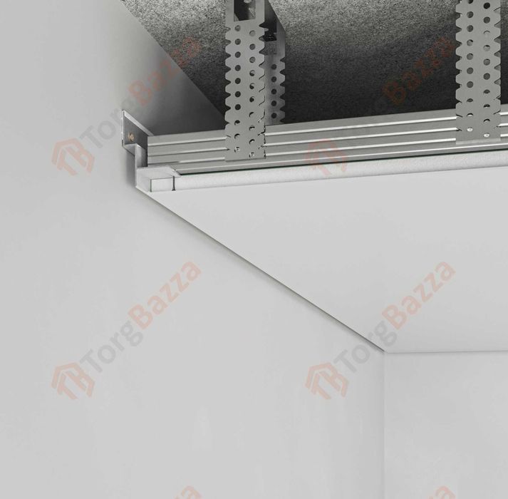 Тіньовий профіль алюмінієвий • LED підсвітка • Тіньовий шов