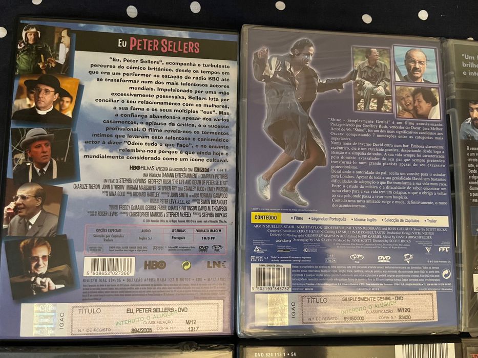 Lote 6xDVDs Frida, Elvis, Bobby, Lenny, Libertino