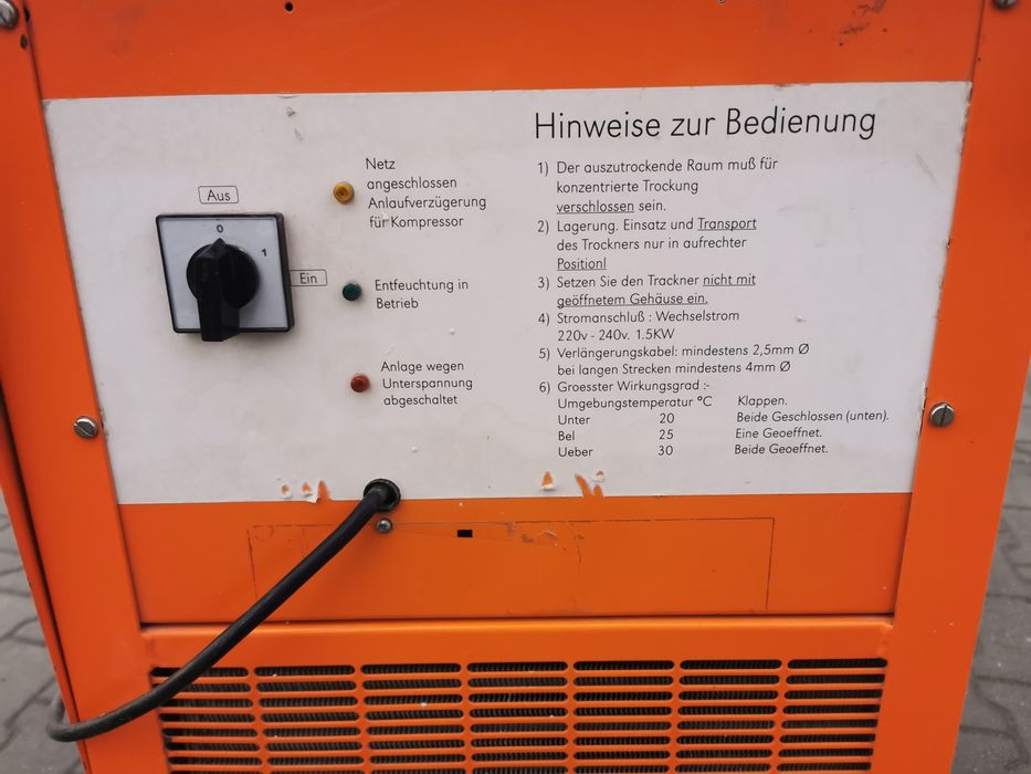 Osuszacz powietrza EBAC 230V