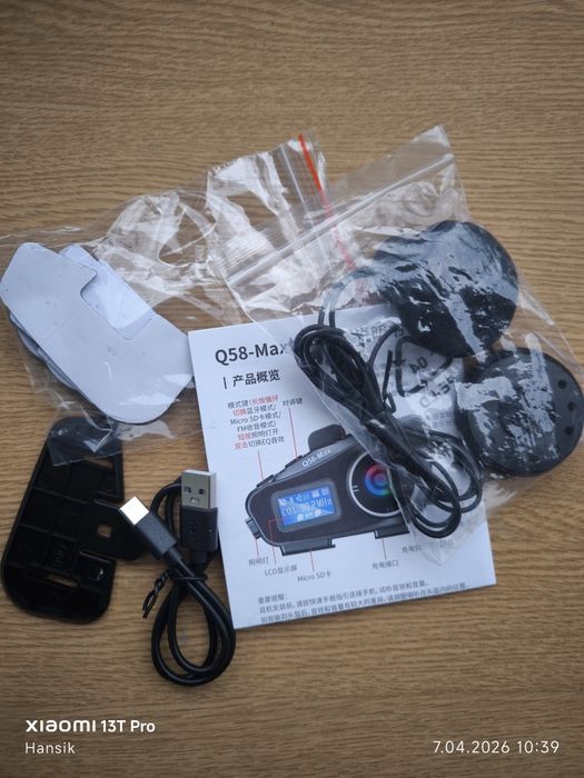 Interkom Bluetooth do kasku