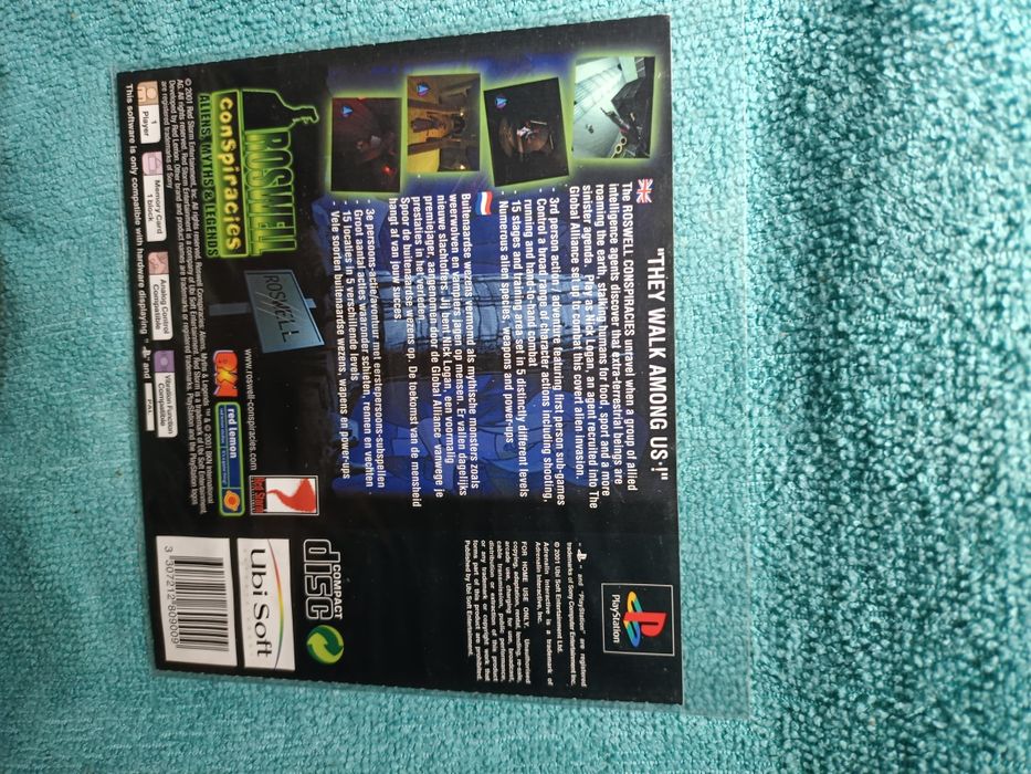 PlayStation 1 Roswell Conspiracies ps1 PSX Okładka Tylnia