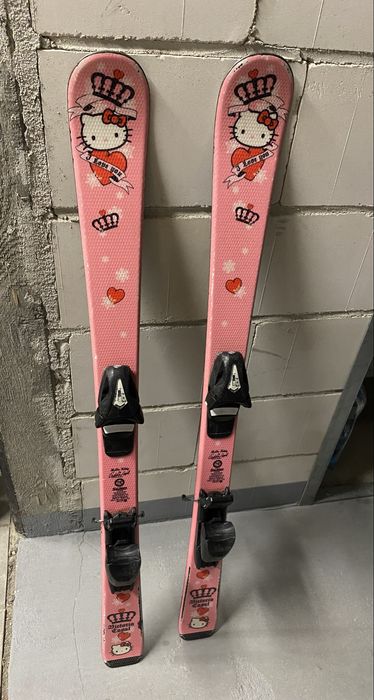 Zestaw narciarski dla dziewczynki - narty Hello Kitty i buty TecnoPro