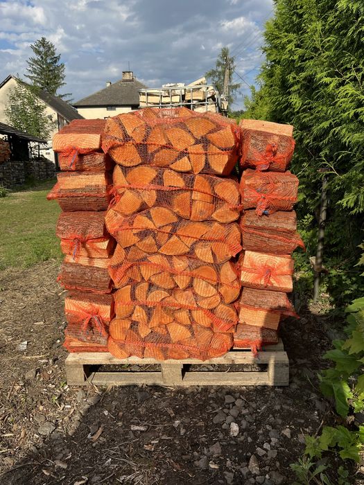 Drewno BUK worki 30l palety do wędzenia opał kominkowe do pieca kozy