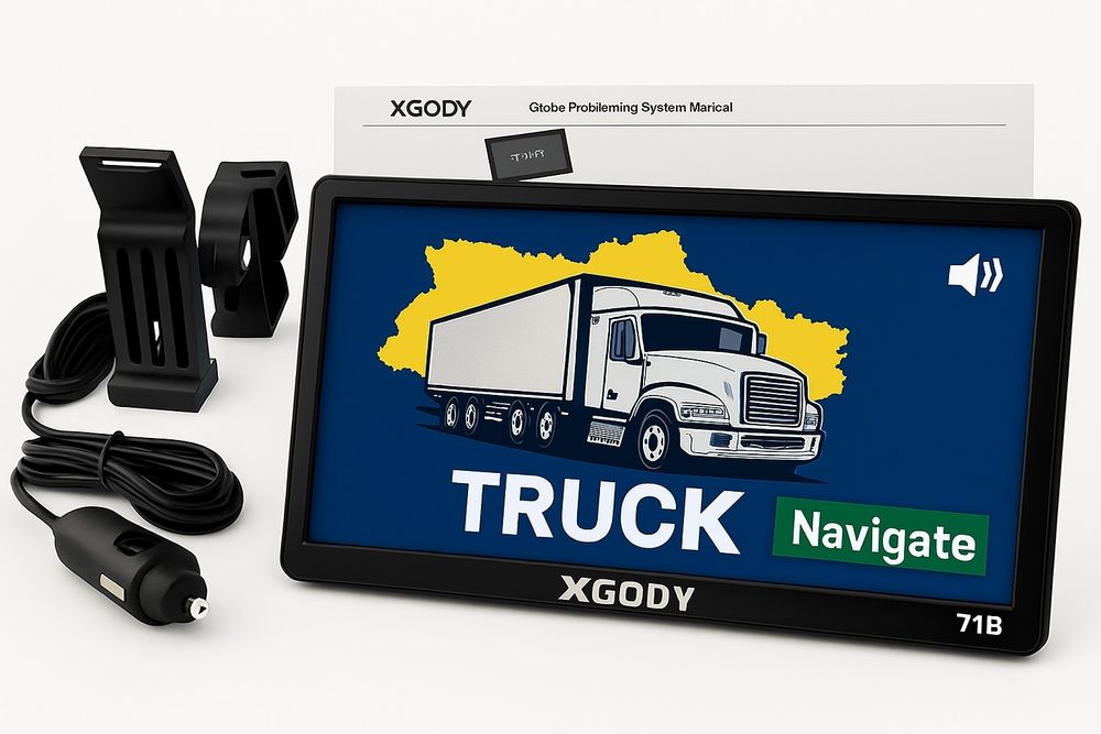 GPS навігатор для вантажівок Xgody 8/256 з картами (Україна та Європа)
