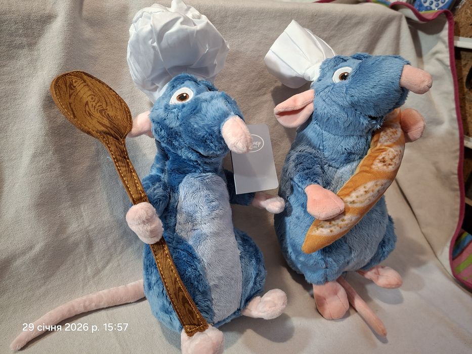 Рататуй 33 см фирменный с батоном и ложкой пиксар дисней