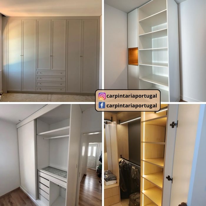 Roupeiros curvos e personalizados