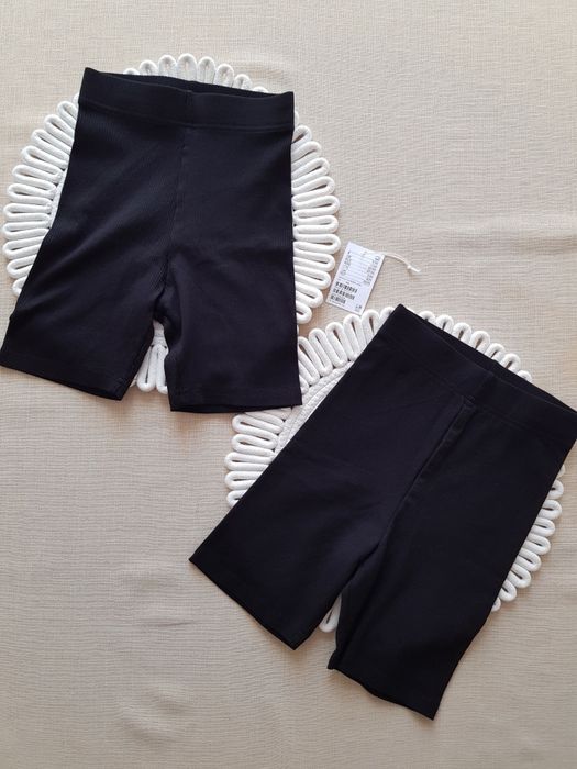 Zestaw czarnych getrów kolarek XXS/XS H&M basic uniwersalne