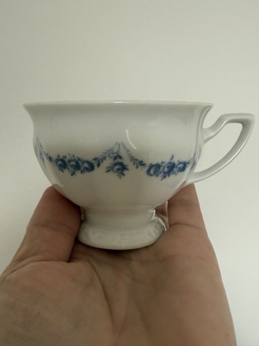 Filiżanki Rosenthal Biala Maria Blau
