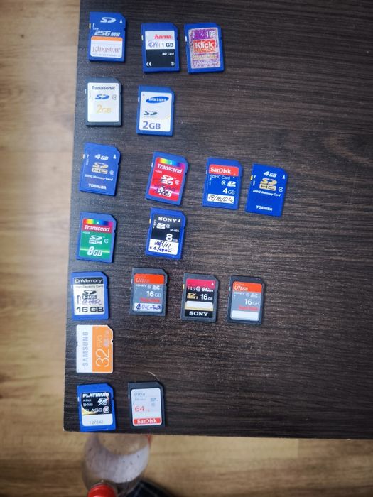 Karty SD 256MB 4gb 8gb 16gb 32gb 64gb  do aparatu fotograficznego Sony Panasonic Canon eos Fuji Nikon Kodak Leica nawigacja