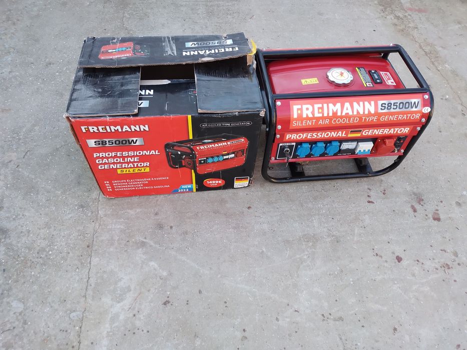 Электрогенератор FREIMANN. S8500 трехфазный,бензин,газ.