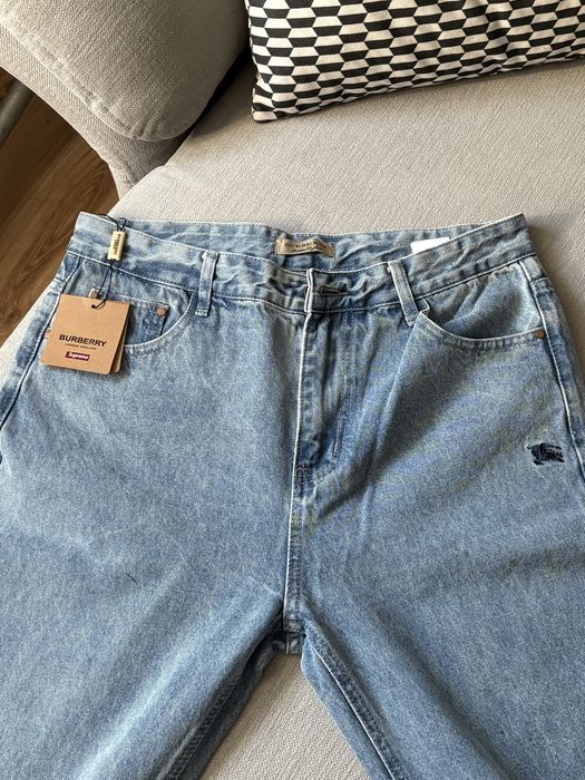 Spodnie Jeansowe - Straight Fit BURBERRY X SUPREME