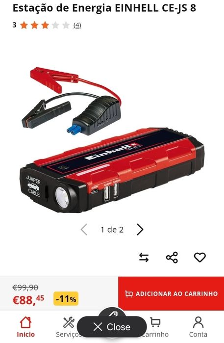 Car jumper einhell